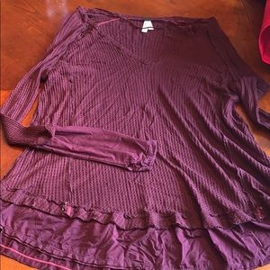 Free people maroon tunic